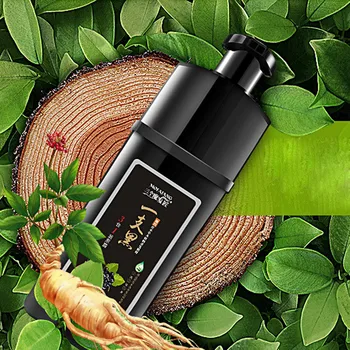 

Organic Natural Fast Hair Dye Only 5 Minutes Plant Essence Black Hair Color Dye Shampoo for Cover Gray White Hair