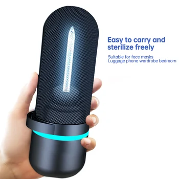 

Portable Rechargeable Ultraviolet UV Sterilizer Light Home Disinfection Bactericidal Lamp Ozone Sterilizer Mites Lights