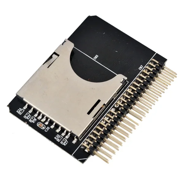 SUITCAN Adaptador de tarjeta SD a IDE de 2,5 pulgadas convertidor de tarjeta de memoria SDHC SDXC MMC a ordenador portátil HDD de 44 pines macho PATA 