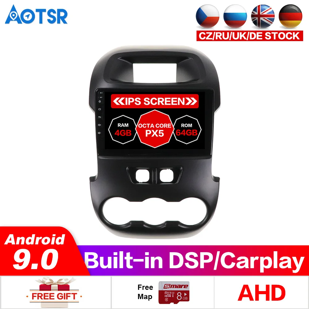Автомагнитола для Ford Ranger/F250 9 0 2011 Android 2014 64 Гб ПЗУ радио DVD видео GPS навигация Wi Fi