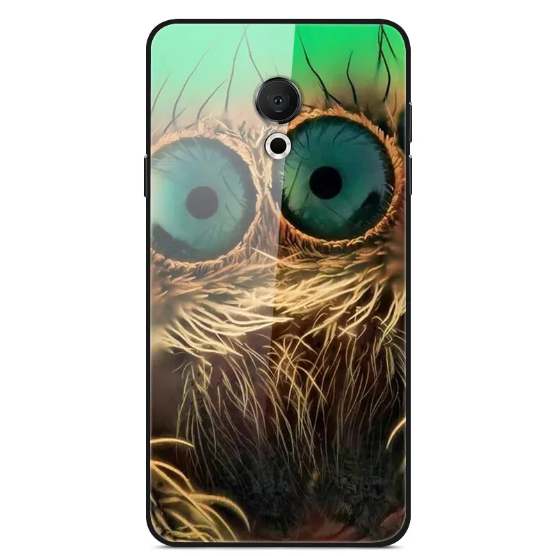 MeizuM15 Case For Meizu 15 Lite Phone Cover Tempered Glass+Silicone Soft Fundas For Meizu 15lite M15 Case Cartoon Painted Bumper meizu phone case with stones back Cases For Meizu