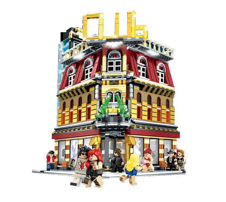 

DHL 15002 Street Building Toys SD6991 Night Club 5 in 1 Set with USB Led Light Building Blocks Bricks Kids Christmas Gifts