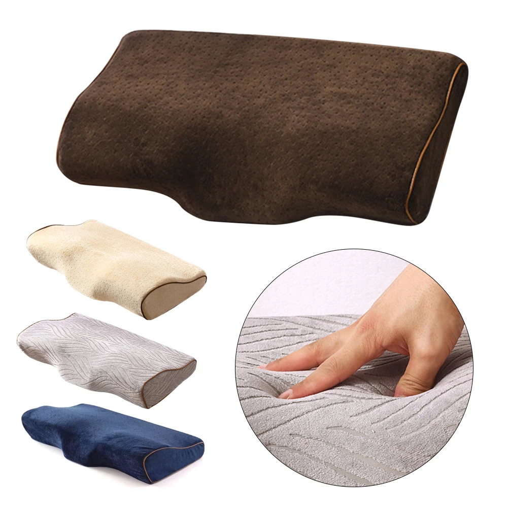

Comfortable Pillows Cervical Orthopedic Latex Neck Care Memory Foam Sleeping Bedroom Pillow Head Neck Support Travesseiro