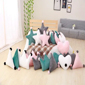 

36 x 40 cm Star Pillow Plush Crown Heart Moon Shaped Plush Stuffed Cuthion New Arrivals Baby Kids Birthday Gift Home Decor