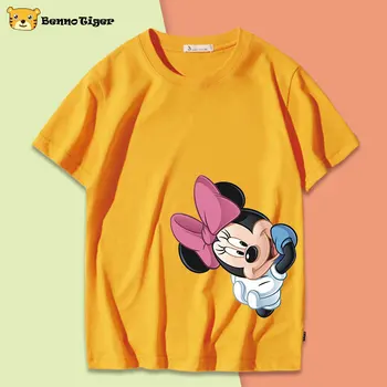 

cheap stuff children summer 2-9 years T-shirt children white pink T-shirt baby boy TShirt girl top Tee Mickey print kids clothes