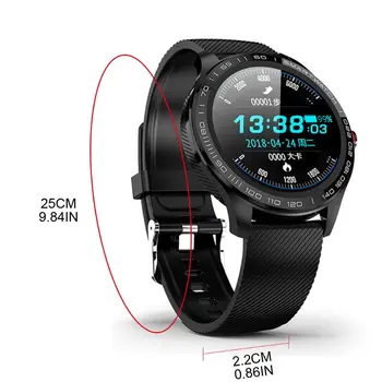 

L9 Smart Sport Watch IP68 Waterproof Blood Pressure Oxygen Monitor Fitness Pedometer Accurate Data Digital Display