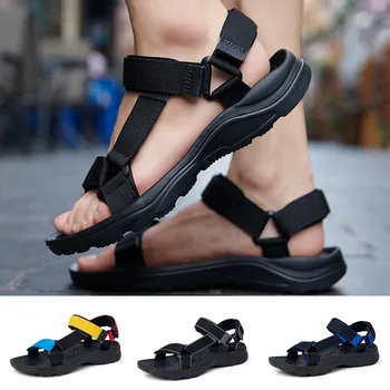 

Men's Summer Hole Shoes Sandals Breathable Casual Outdoor Non-Slip Beach Slipper Men Shoes Hollow High Quality Sandals#319