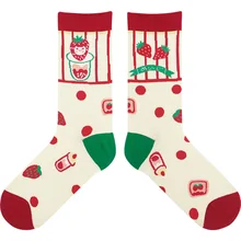 Серия «молоко чай»; сезон осень-зима; Оригинальные Инновационные носки; Японские Женские Плотные хлопковые милые носки с героями мультфильмов