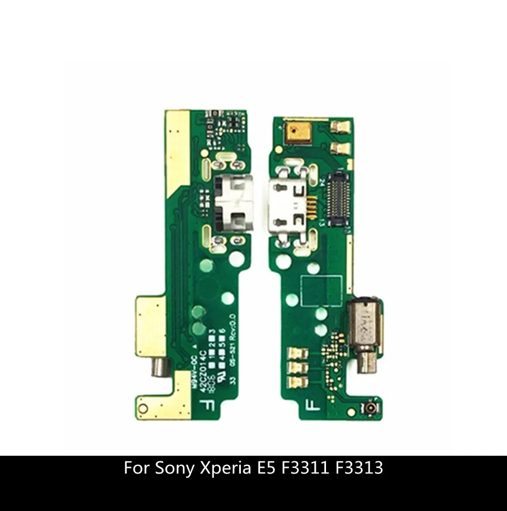

For Sony Xperia E5 F3311 F3313 USB Charging Port Dock Plug Jack Connector Charge Vibrator Board With Microphone Flex Cable Parts