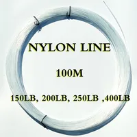 Heavy Nylon Leader Line, 100m, 150LB, 200LB, 250LG, 400LB, Super Strong Line 2
