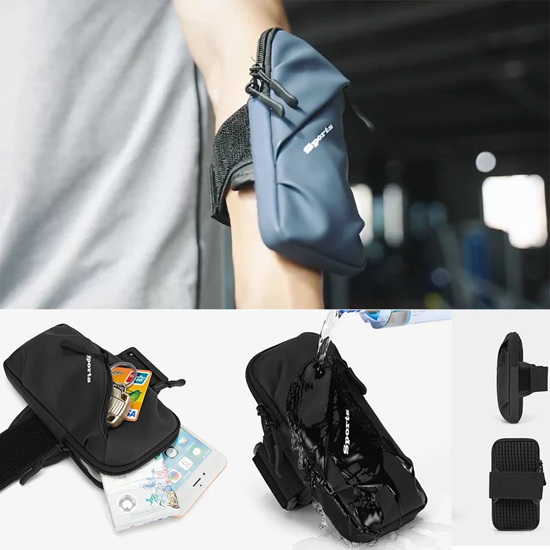 

Waterproof Sports Armband Phone Case Cellphone Card Case Gym Sports Running Jogging Armband Arm Band Bag Holder for Phone 6.7"