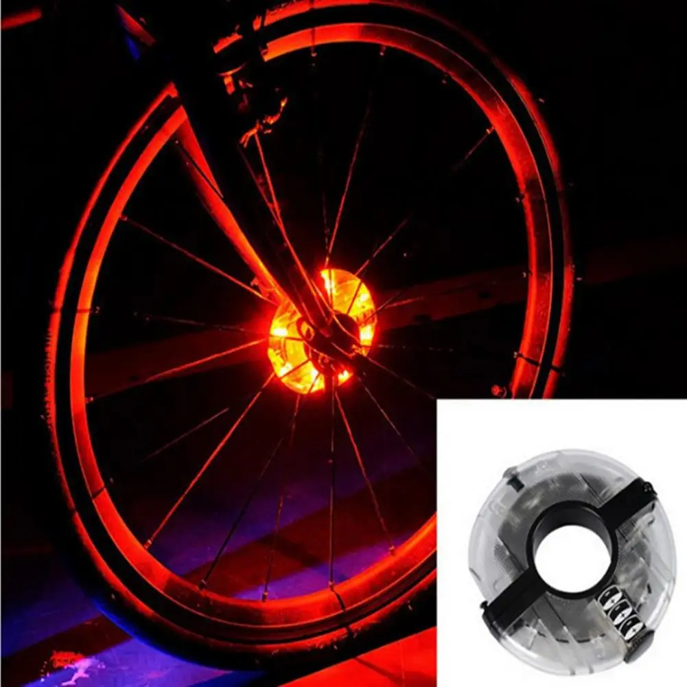 

Cycling Light Mountain Bike Bicycle USB Rechargeable Bicycle Tire Hub Light Colorful LED Flashing Lamp with Battery