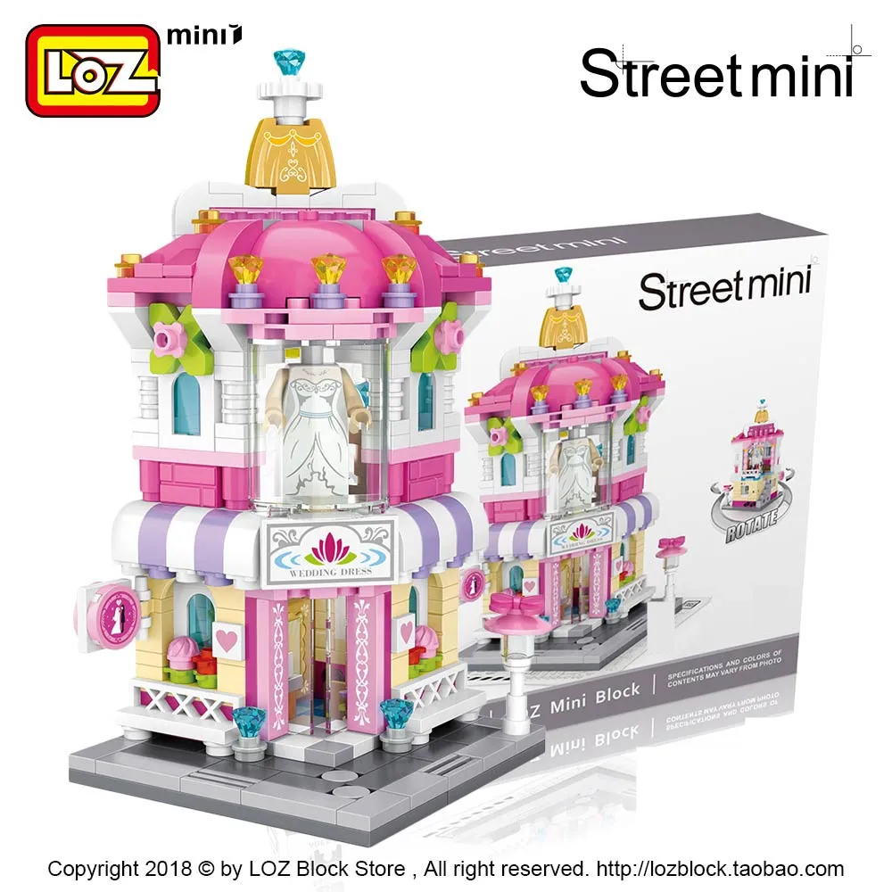 DIY City Street View Building Bricks Blocks Part Educational Toy Kids Xmas Gift