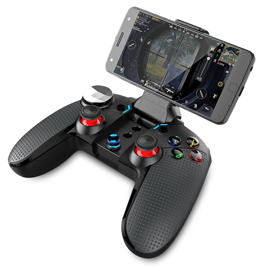 EPULA беспроводной игровой контроллер Bluetooth двойной мотор турбо геймпад джойстик для смартфона, ПК для PUBG 90731 - Цвет: black