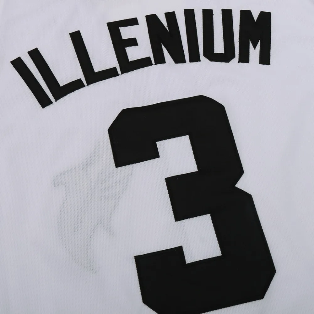 Футболка на заказ ILLENIUM Jersey Singer 3 белая прошитая модная версия Diamond Edition бейсбольные майки