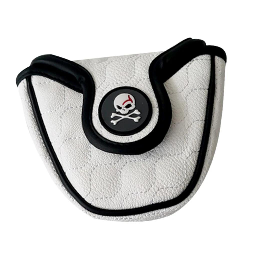 Колотушка для гольфа Putter Cover Club Head протектор подходит для всех брендов-Череп Вышивка