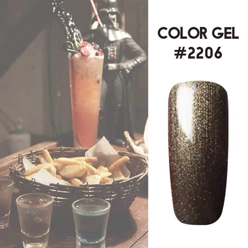 Docaty Salon замочить от УФ светодиодный дизайн ногтей рисунок гель краска гель цвета 5 мл CANNI чистый цвет лак для ногтей - Цвет: 2206