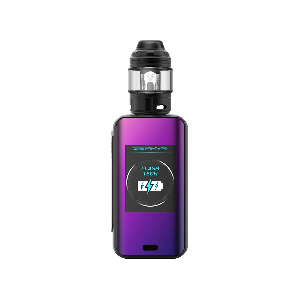 Набор Vape для быстрой зарядки, встроенный 5000Ahm, 35 мин, зарядка, полный комплект Snowwolf Zephyr 200 Вт, электронная сигарета, супер мощность - Цвет: Rainbow