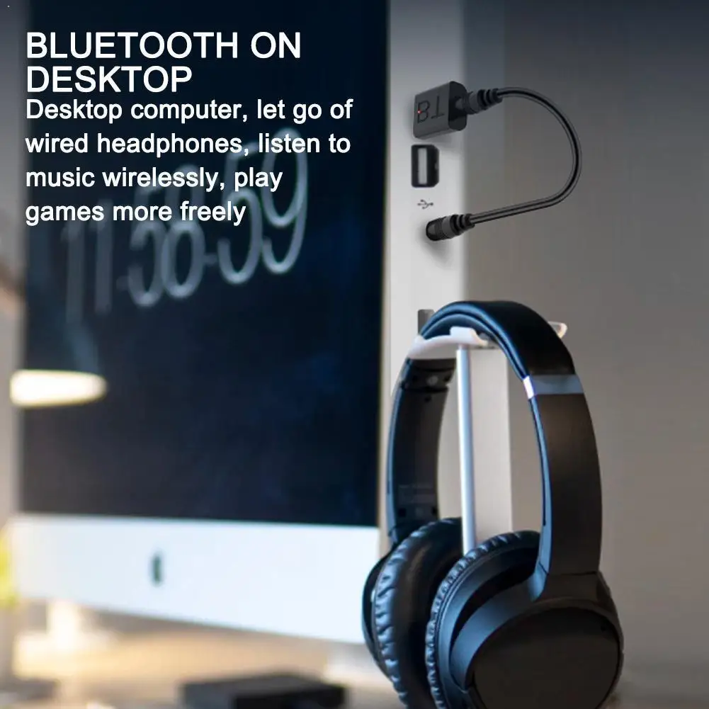 USB Bluetooth 5 0 передатчик приемник беспроводной аудио 10 м порт адаптер прямая