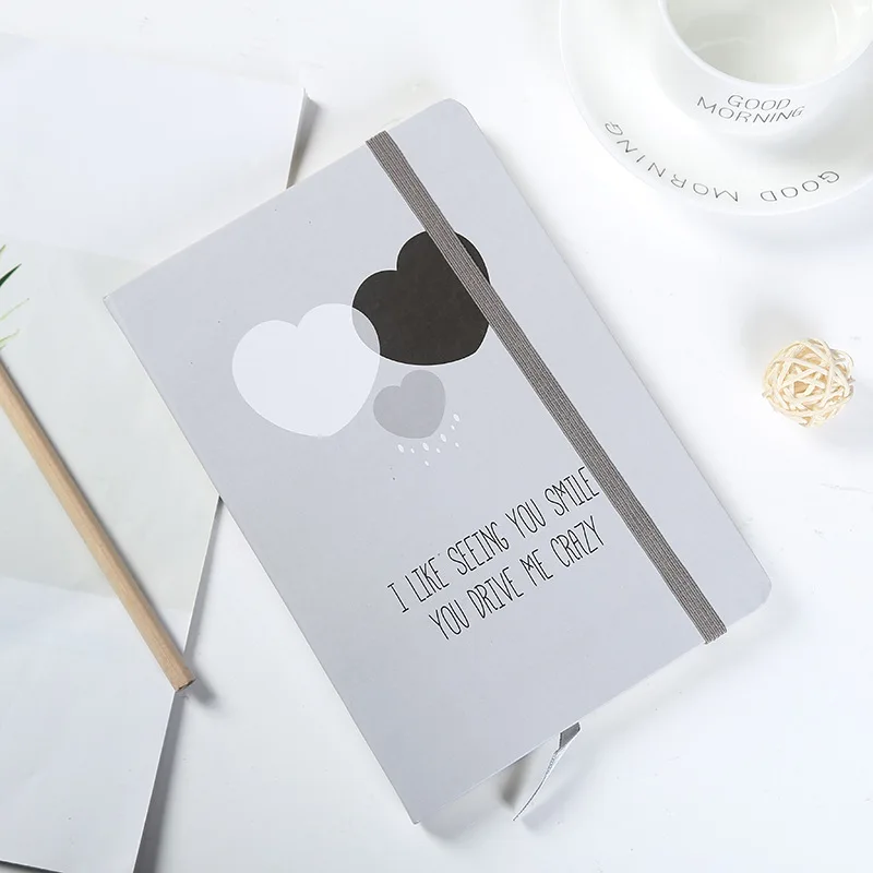 Umitive 1pcs 96 Sheets Cute Notebook Stationery Gift Do Supplies List Diary Notepad Kids To For And Office Planner School - Color: love