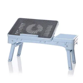 

Adjustable Folding Laptop Cooling Table Sofa Bed Office Stand Desk for 14/15.6 Inch Computer Notebook with Mute Big Fan