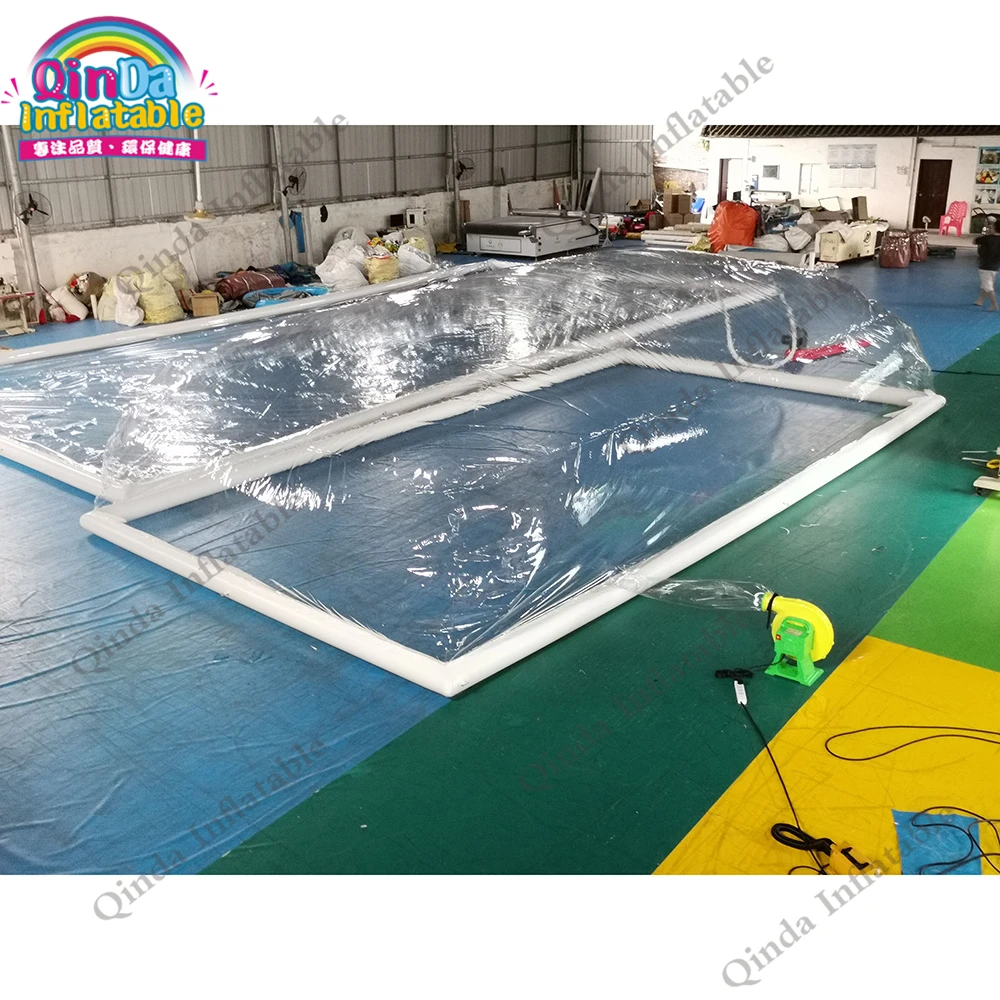 Transparent PVC Hot Water Bathtub Inflatable Swimming Pool Cover Tent