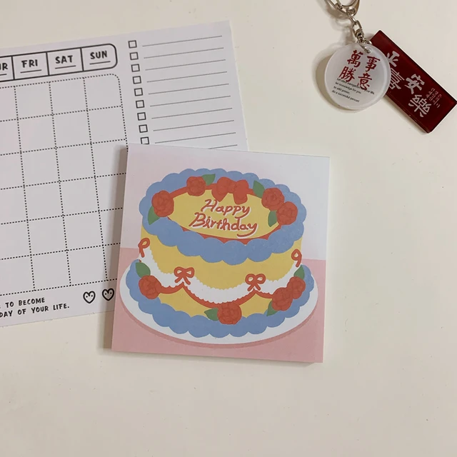 50 Sheets Ins Hot American retro style cute bear Mini Portable Notepad Diary Book Exercise Book Papelaria School Office Supply 1Pc 50 sheets B