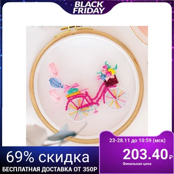 

Embroidery on the hoop "Pink bike" 4441317