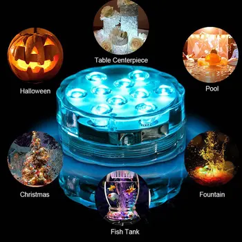 

Large 13 Lights Remote Control Timing Fish Tank Light New LED Magnet Suction Cup Diving Light Underwater Light Outdoor Lamp