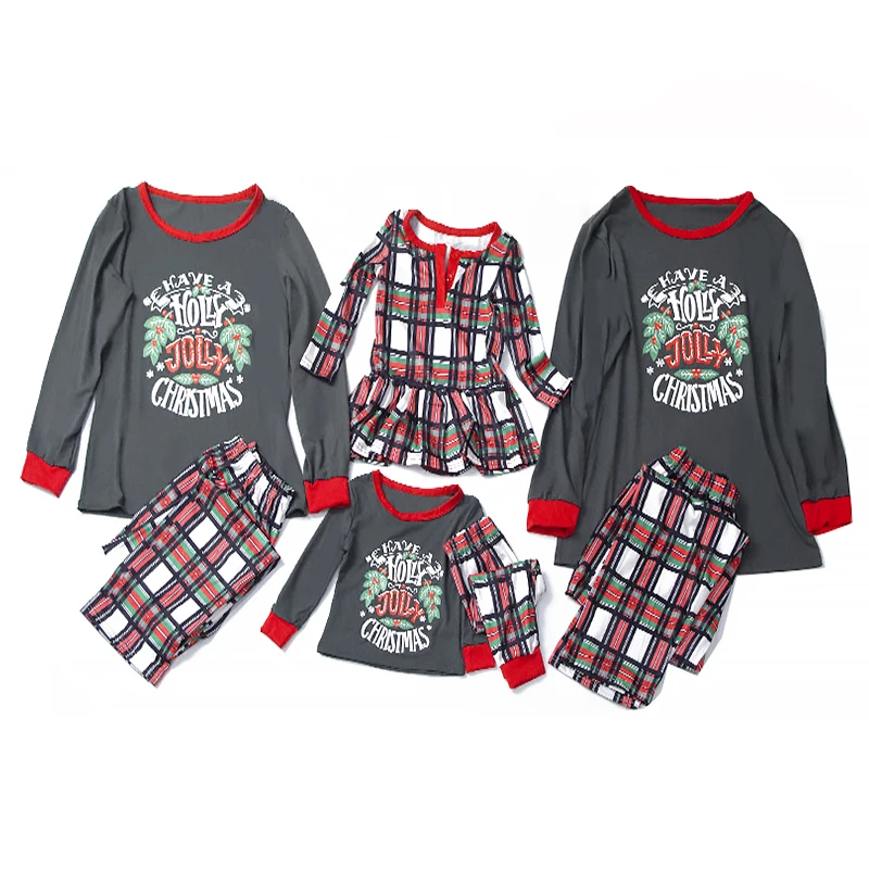 домашняя одежда пижама женская рождественские хлопковые новые пижамы для детей