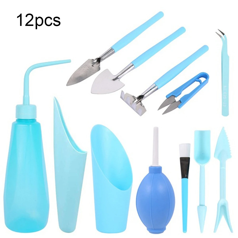 12pcs/set Watering Sowing Seedling Digging Garden Planter Kit Mini Household DIY Tool Prune Succulent Planting Transplanting |