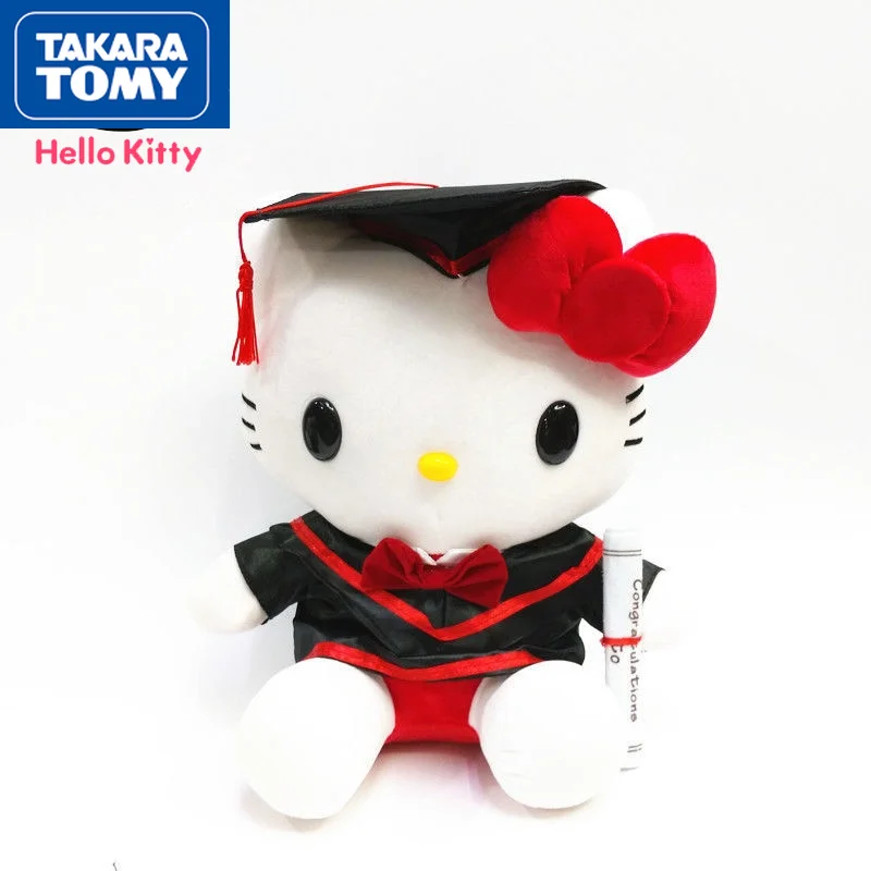 Милая мультяшная форма Hello Kitty TAKARA TOMY плюшевая кукла простой подарок девочке на
