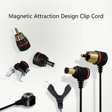 Tattoo Clip Cord RCA DC Plug Tattoo Magnetic Attraction Design Wire Clip Cord