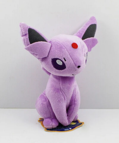 18 см сидя Eevee аниме yokai плюшевые фиолетовые милые маленькие игрушки сидя Espeon подарок для детей милые довольно реалистичные высокого качества куклы