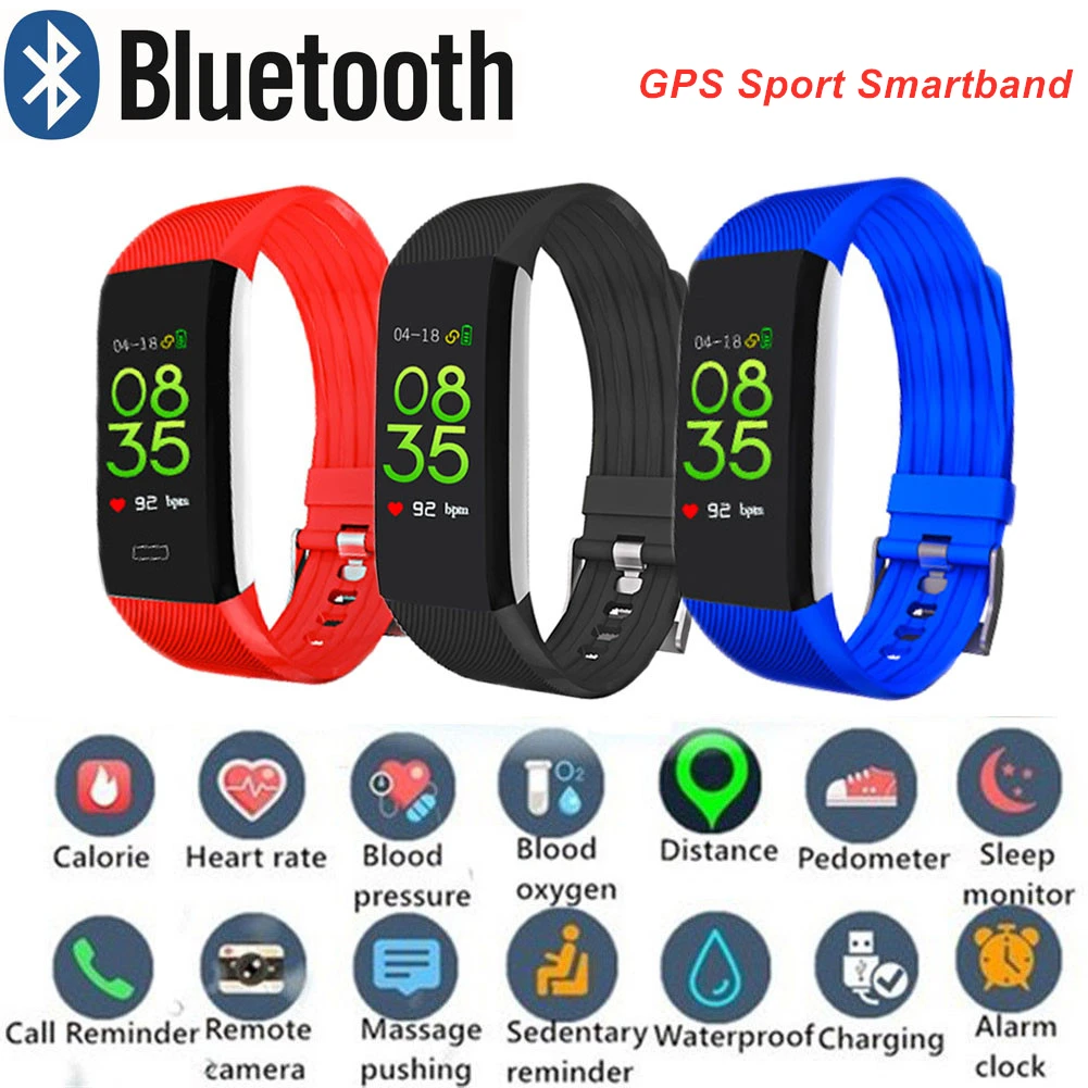 

Smart Wristband Men Women Sport Watch Intelligent Bracelet Heart Rate Monitor Digital GPS Sport Track Tennis Jump Rope Id 115