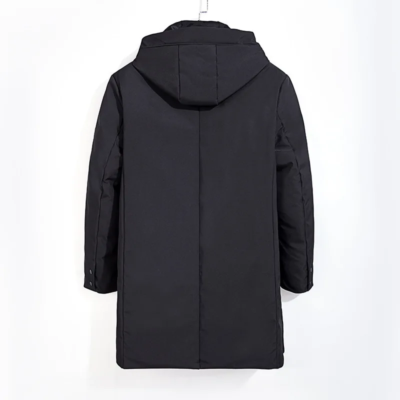 

Winter Men Lian Cap Medium Length Money Down Jacket Fat Man Plus Fat plus Size Loose Coat Fat Men's Wear Down Clothing