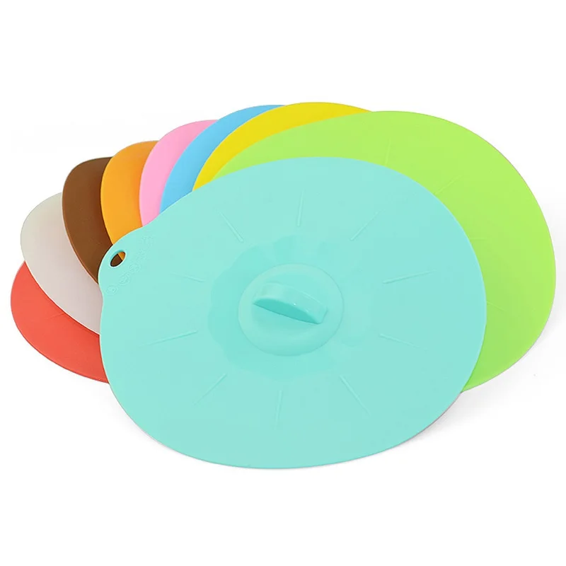 Multifunctional Silicone Bowl Lids Reusable Suction Seal Covers for Bowls Pots Cups Food Safe
