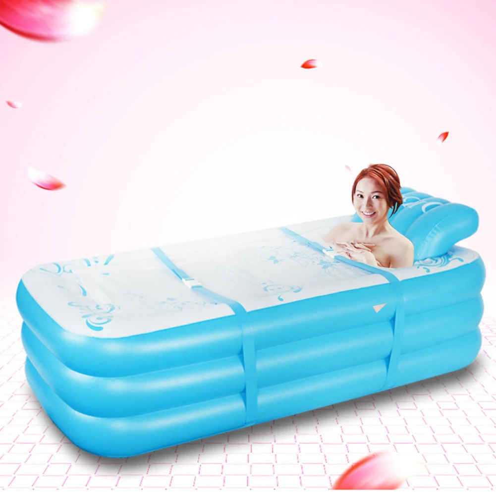 Une Baignoire Remplie D Eau Contient Environ Iatable – baignoire pliante pour piscine, chaise de couchage rectangulaire  Portable pour bébés, Parents et enfants, jeu d'eau | AliExpress