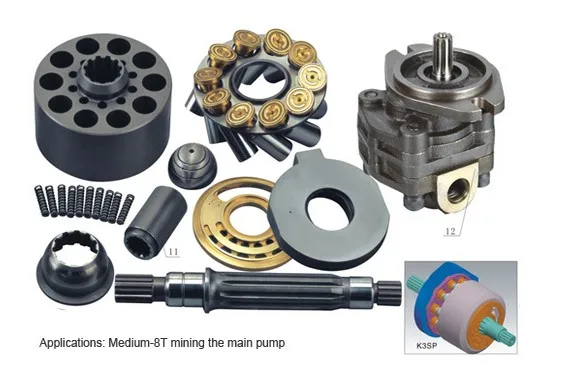 

Excavator Main Pump Spare Parts K3SP36C SVD36 8T Pump Repair Kits KAWASAKI Hydraulic Piston Pump