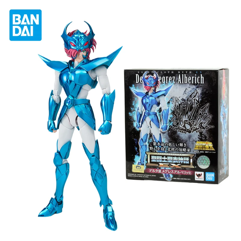 

Bandai Genuine Anime Saint Seiya EX Megrez Alberich God Warrior Figurine Action Figures Toys for Boys Christmas Gift Collectible