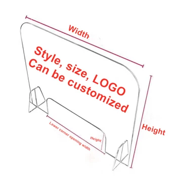 

Wholesale Anti-spray Clear Acrylic Desk Divider Protective Plastic Isolation board