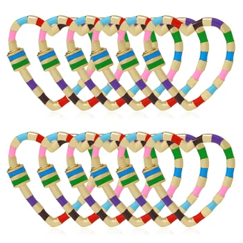 

DIY Jewellry Making Neckalce Multicolor Fastener Screw Lock Clasps Supplies For Handmade Mesh Chains Enamel Penadnt Accessories