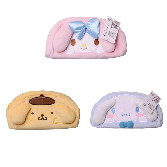 Sanrio Kawaii Plush Kuromi My Melody Purin Dog Cinnamoroll Plushie Bag Anime Coin Purse Stuffed Storage Bags Toys for Girl Gifts 3