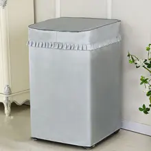 Домашний прочный защитный чехол на молнии с серебряным покрытием водонепроницаемый солнцезащитный чехол для стиральной машины аксессуары роликовое отверстие