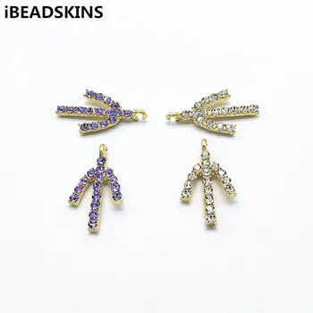 

New arrival! 29x16mm 100pcs Zinc Alloy Rhinestone Connectors/Charm for Earrings DIY parts,Jewelry Earrings Findings & Components