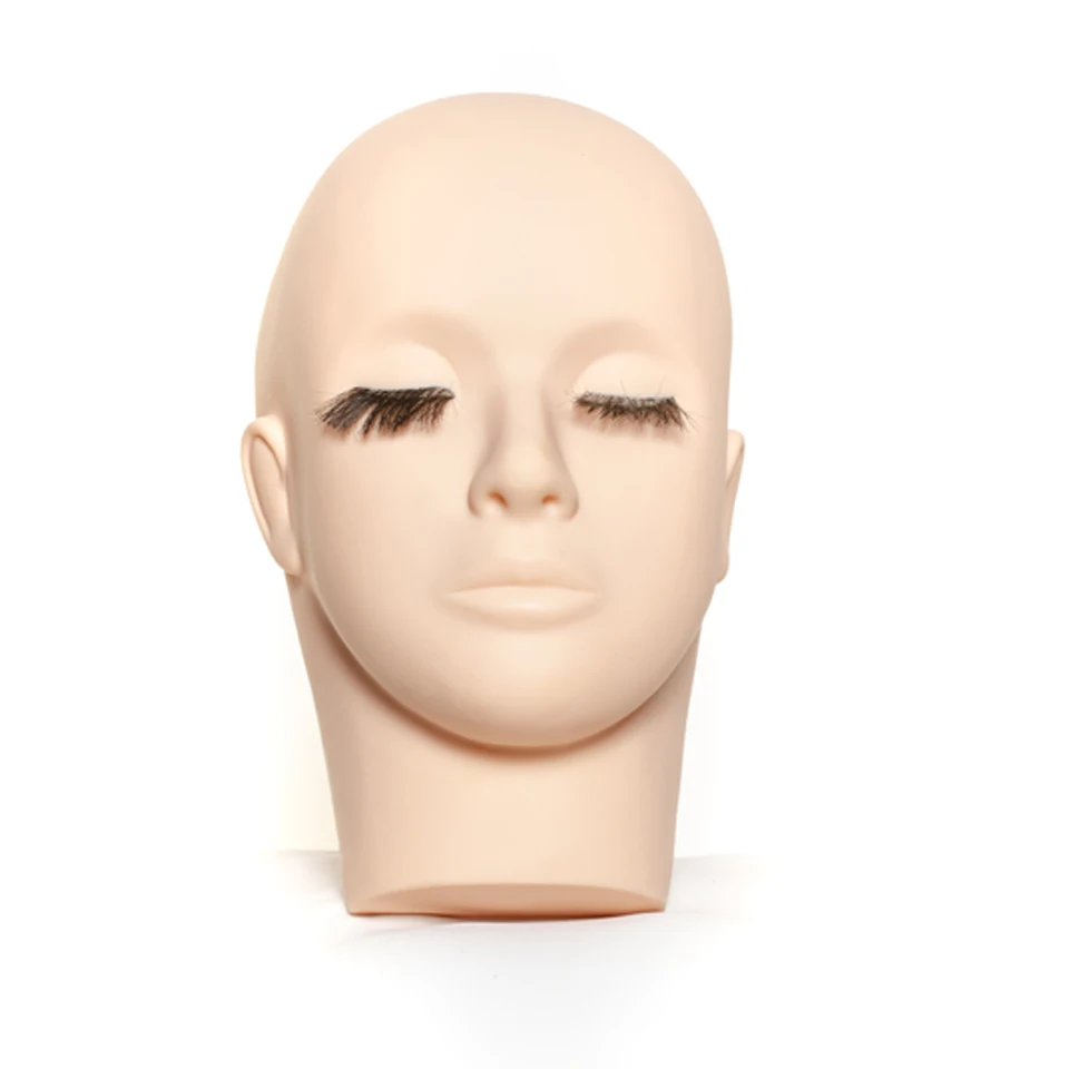 head for makeup dummy mannequin head for eyelashes and make-up soft pvc manikin hand foot and head