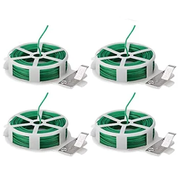

4X98 Feet Garden Plant Plastic Cable Tie with Tie, Multi-Purpose, Used To Fix Vines, Plants and Recyclable Materials