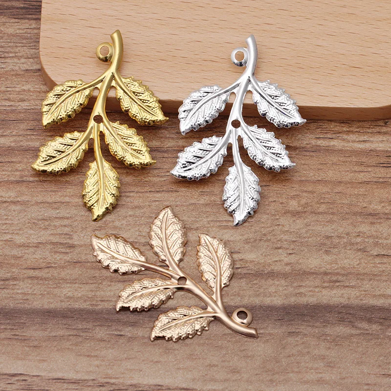 50pcs-32x50mm-Gold-Silver-Plated-Leaf-Filigree-Hollow-Out-Leaves-DIY-Hand-Made-Jewelry-Accessories-Wholesale (3)