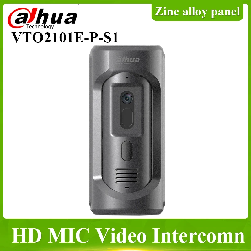 Dahua-sistema de intercomunicación con Sensor de imagen, panel de aleación de Zinc IP65, 1/2, 7, 2MP, CMOS, IP Villa, estación al aire libre, cámara HD, VTO2101E-P-S1