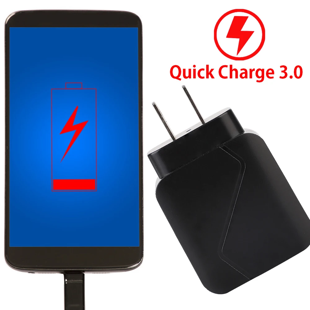 28 Вт Быстрое Зарядное устройство USB быстрая зарядка QC 3,0 зарядное устройство для iPhone samsung Xiaomi зарядное устройство с освещением